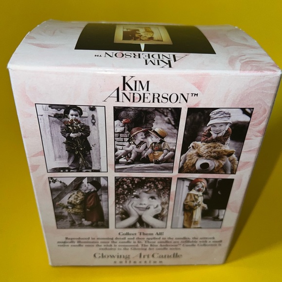 Candle Kim Anderson glowing art collector girl vintage 1998 in box new - Picture 5 of 13